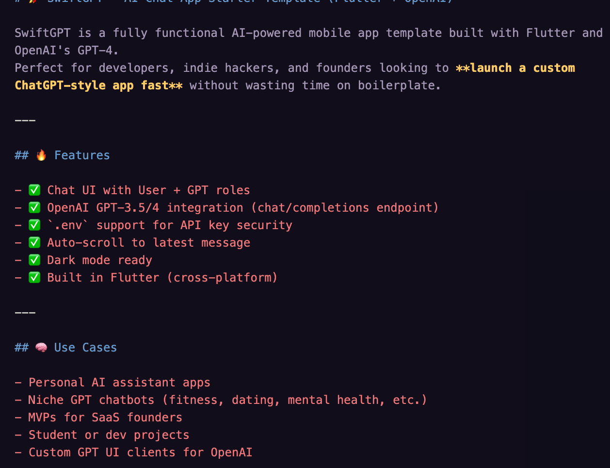 SwiftGPT – Build & Sell AI Apps in Minutes | Full GPT-4 Template