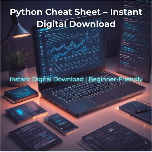 Ultimate Python Cheat Sheet – Beginner to Advanced | INSTANT DOWNLOAD